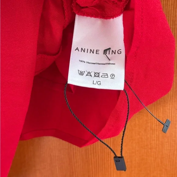 anine bing red sophia top - Picture 4 of 7